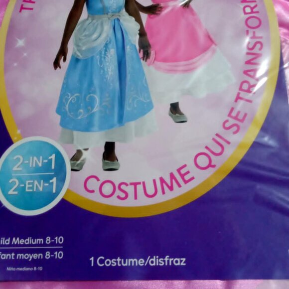 Stocking Stuffer NEW! Disney Princess Cinderella 2 in1 Magic Dress Dress-Up - Picture 9 of 11
